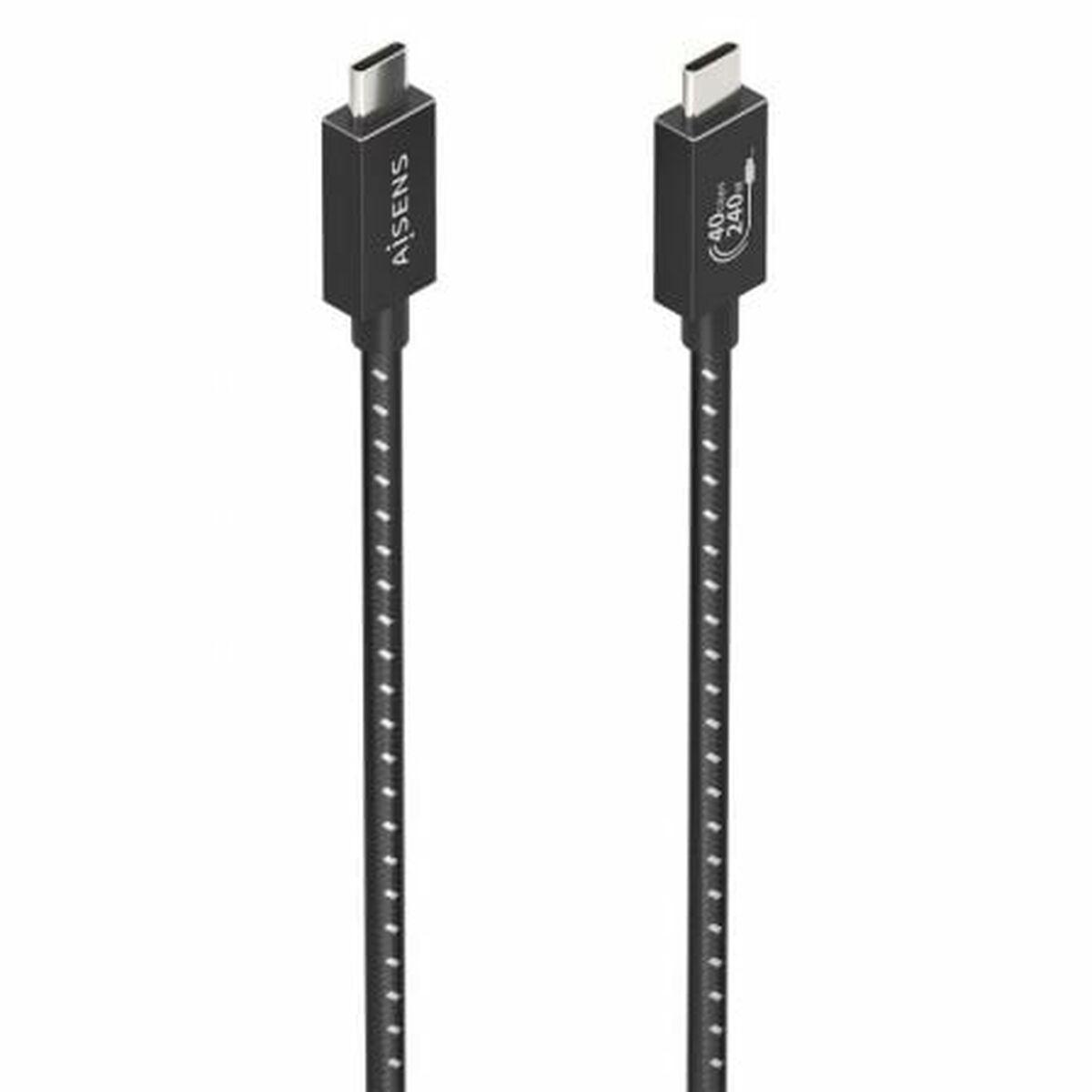 Aisens Usb- Til Usb- Kabel A156-0867 Sort