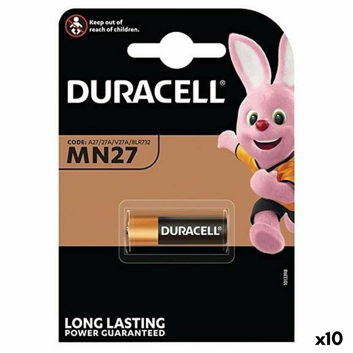 Batterier 12 Duracell Mn27 10 Stk