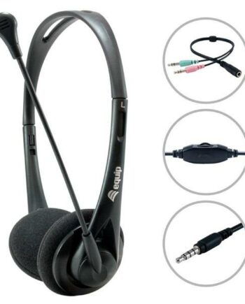 Belkin Chat Headset Med Mikrofon Sort      Kabel