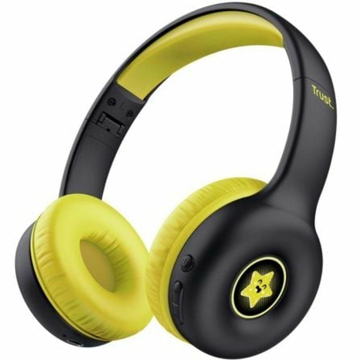 Bluetooth Høretelefoner Trust 25405 Sort Foldbar Med Mikrofon