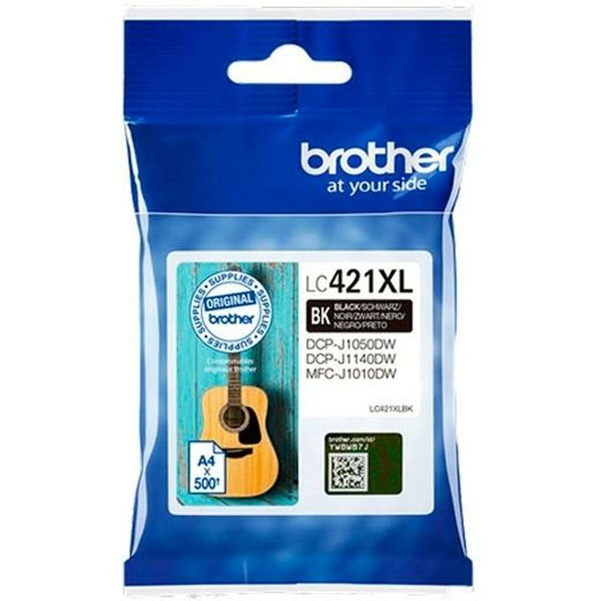 Brother Lc421 Blækpatron Sort Original -pak 500 Sider