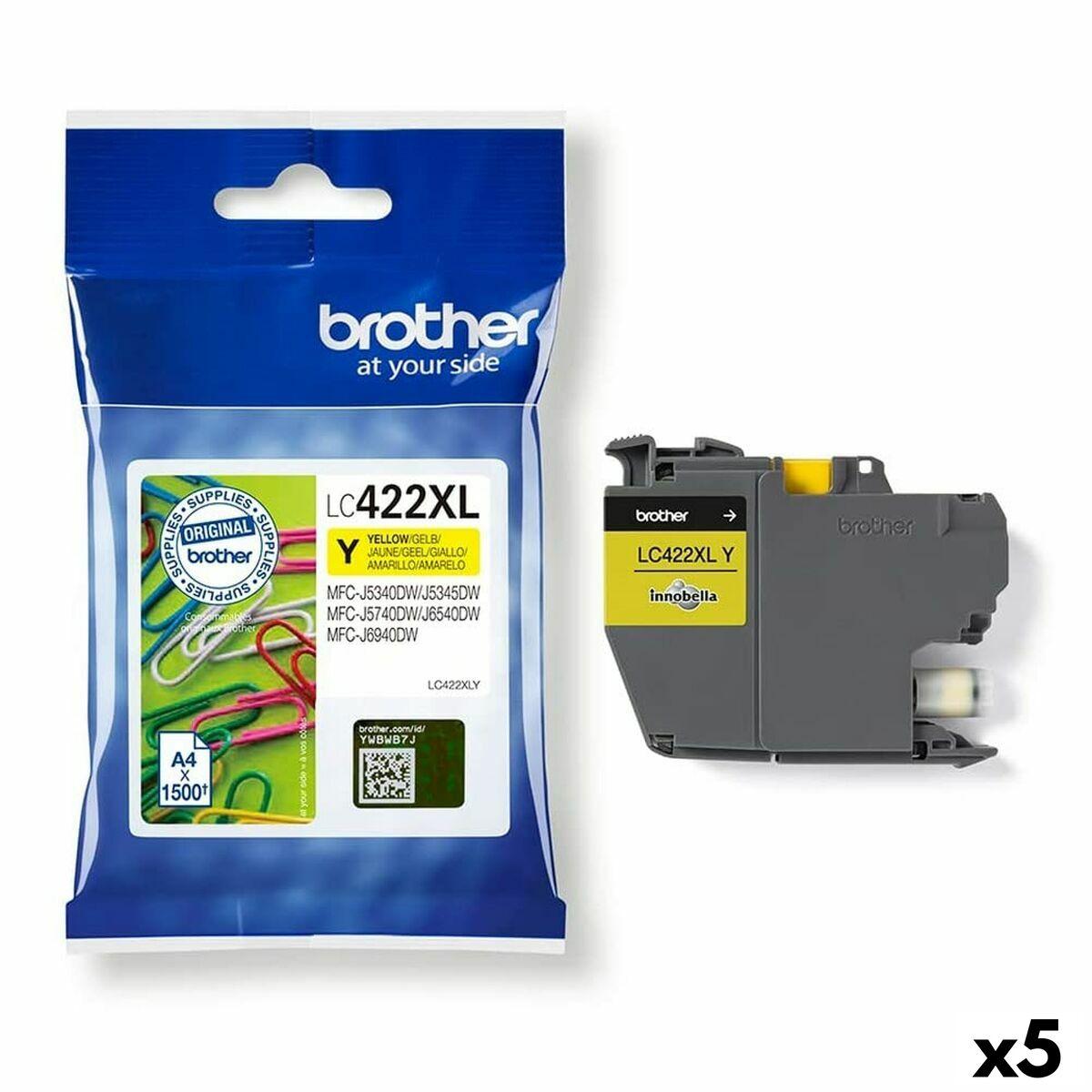 Brother Lc422 Gul Blækpatron -pack Til Mfc-j5340dw J5740dw J6540dw J6940dw