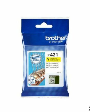 Brother Lc421y Gul Blækpatron  -pak Til Mfcj1010dw   Dcpj1050dw