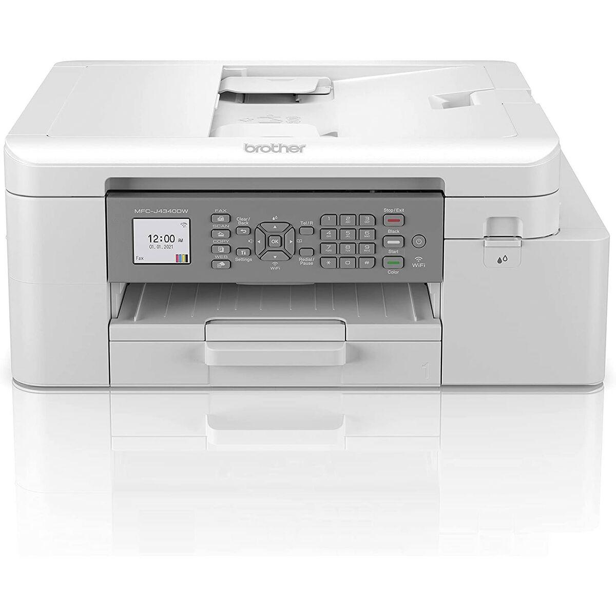 Brother Mfc-j4340dwere1 Multifunktionsprinter Hvid Wifi A4
