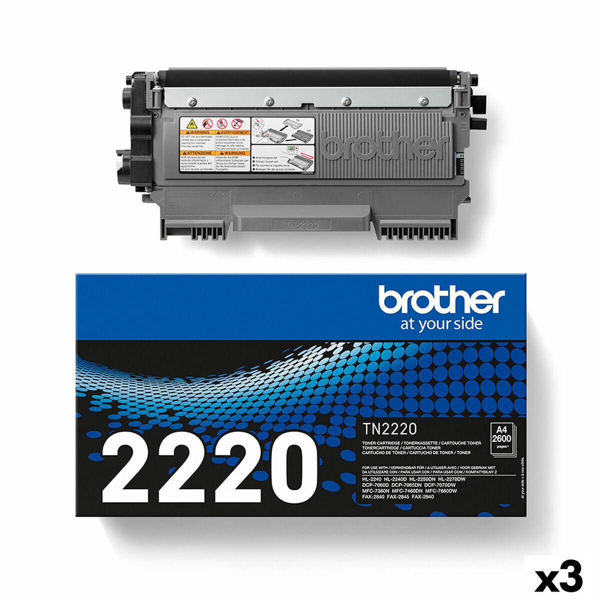 Brother Tn2220 Original Toner Sort -pak Til Hl-2240d 2250dn 2270dw