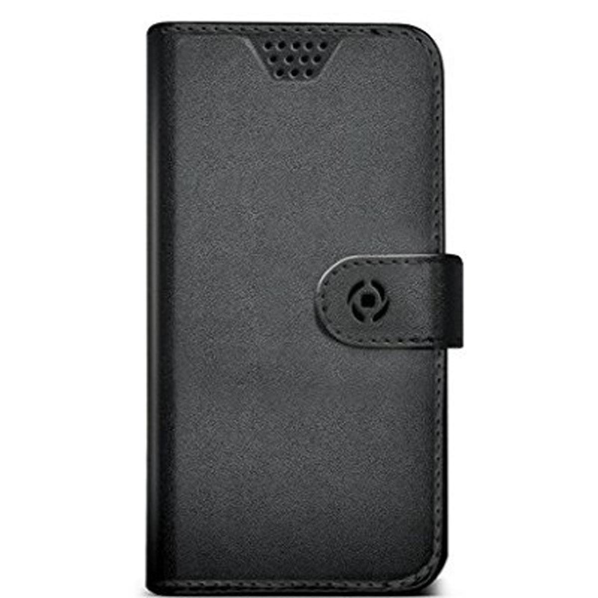 Celly Wallyunimbk Universal Mobilcover Sort Læderbog