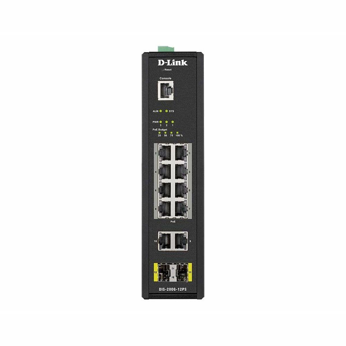 -link Dis-200g-12ps Industrielt Netværksswitch Med Poe