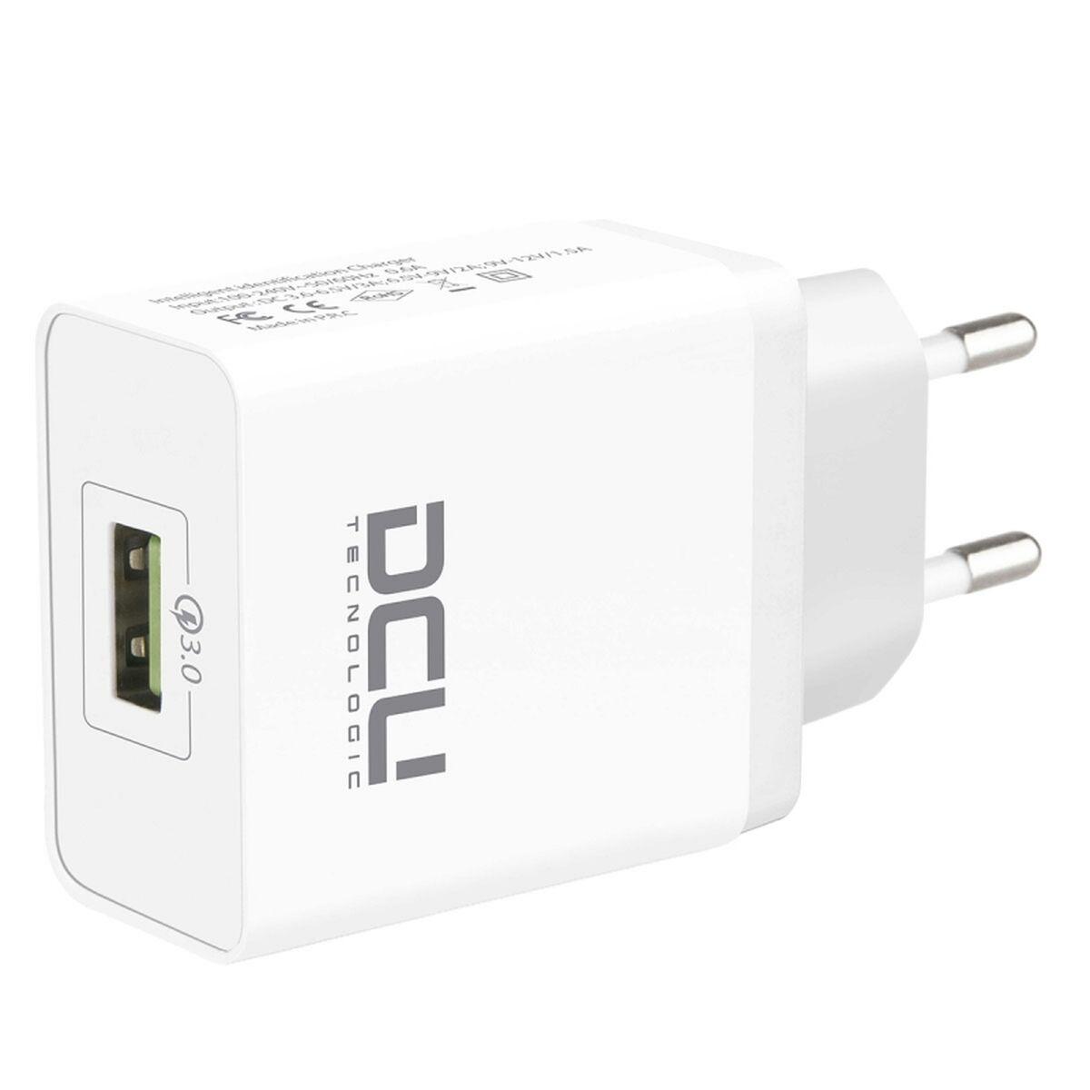 Dcu Tecnologic Vægoplader 37300700 Hvid Usb-