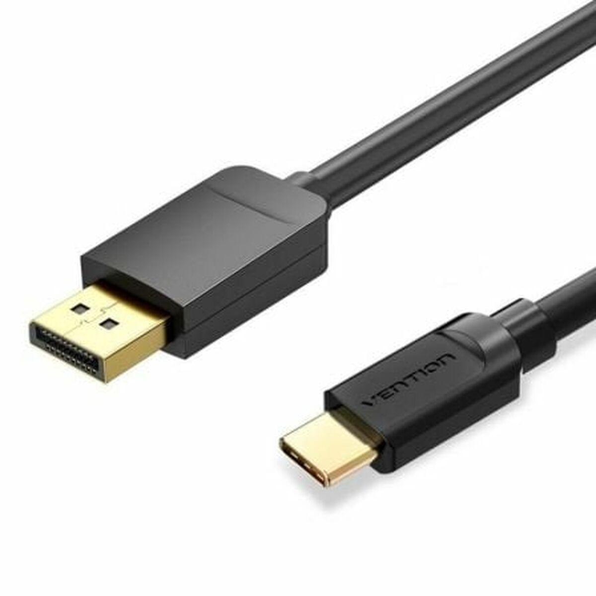 Displayport Kabel Usb- Til Displayport Vention Sort