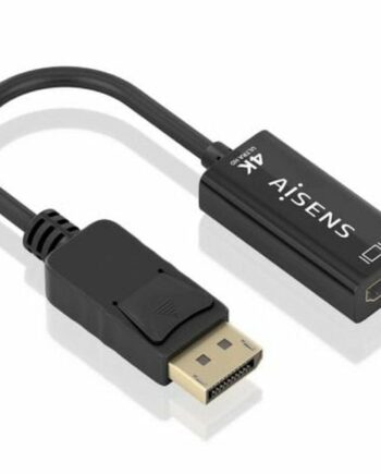 Displayport Til Hdmi Adapterkabel Aisens A125-0905  15 Cm  Sort
