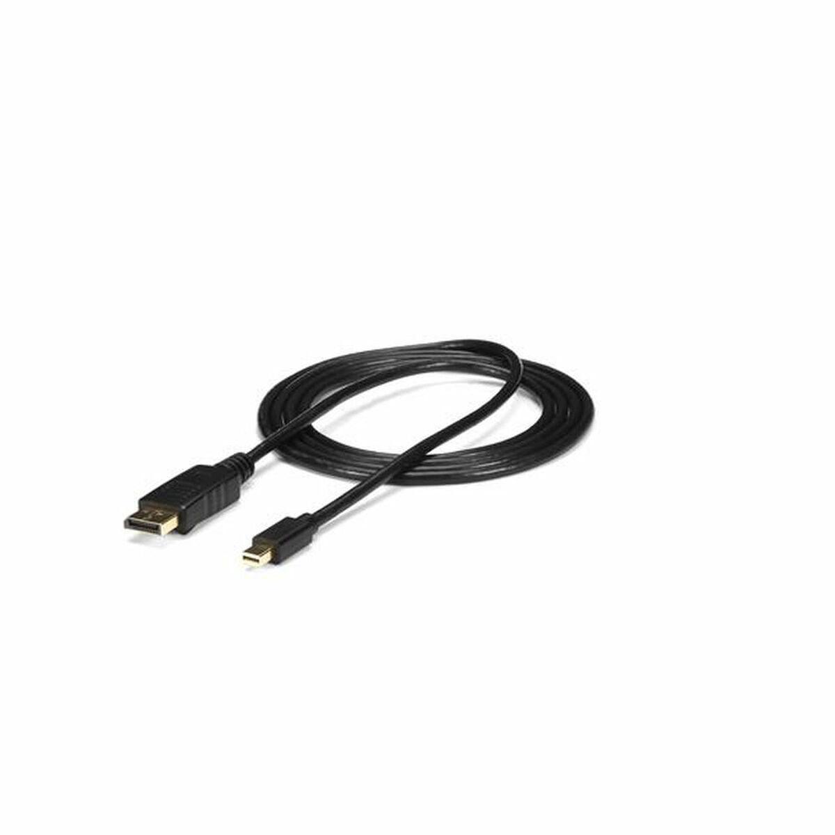 Displayport-kabel Startech 4k Ultra Hd Sort Mini Dp Til Dp