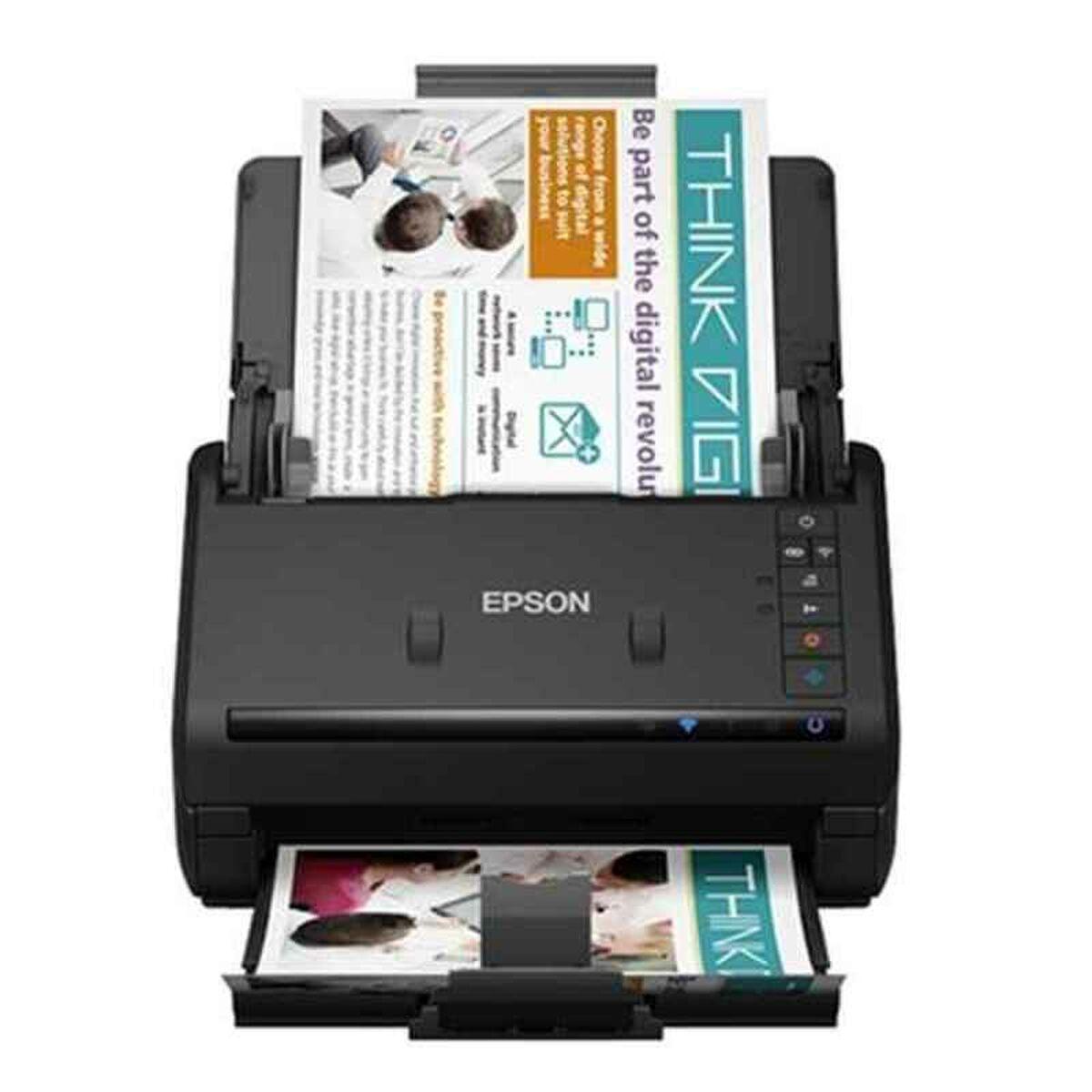 Dokumentscanner Epson Es-500wii Wifi Dobbeltsidet Sort