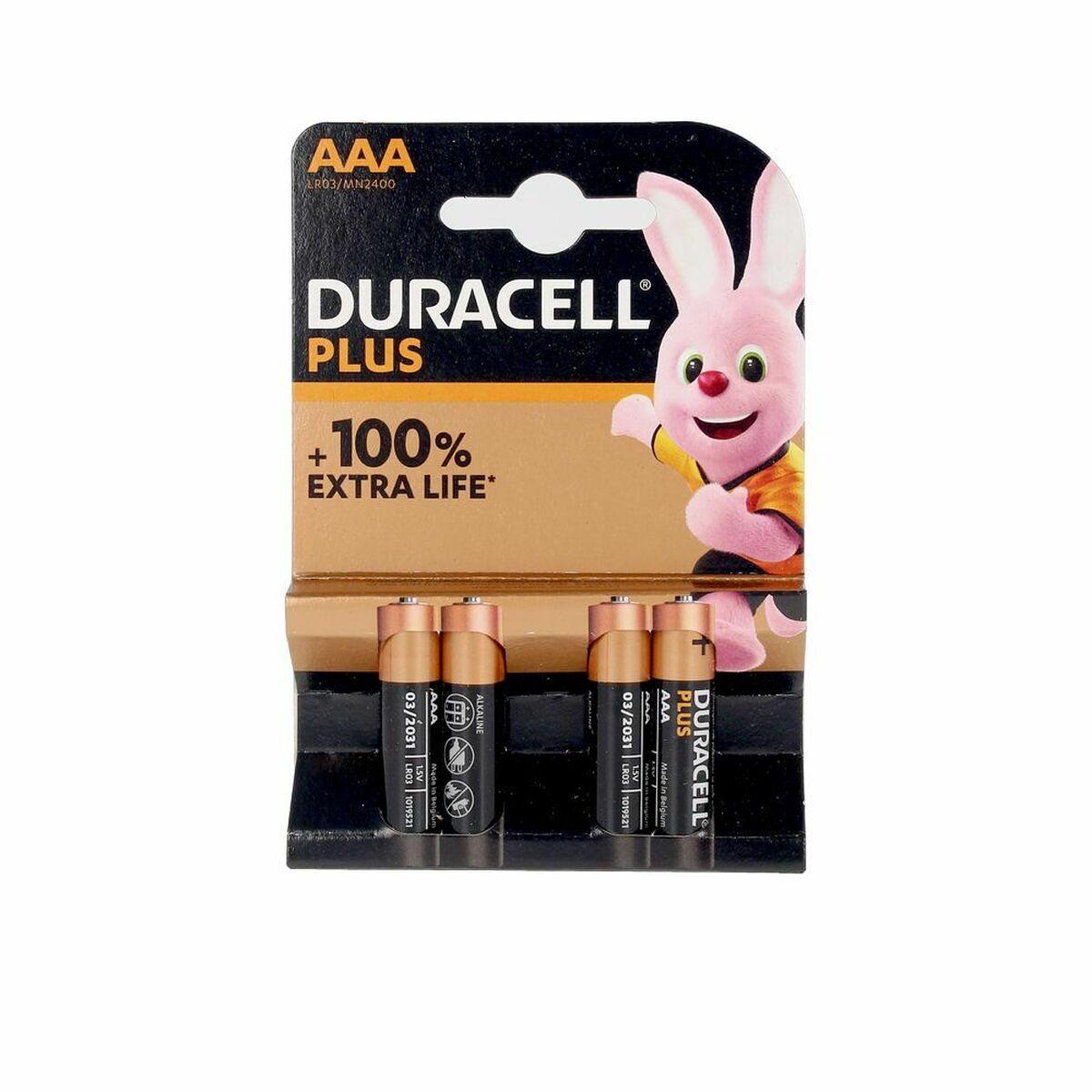 Duracell Plus Aaa Lr03 Batterier Stk