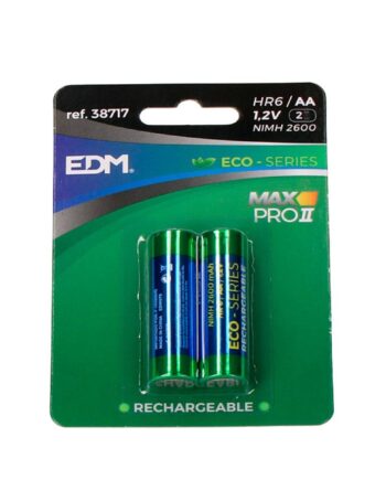 Edm Max Pro Ii Eco-series Aa Genopladelige Batterier 2600 Mah          Stk