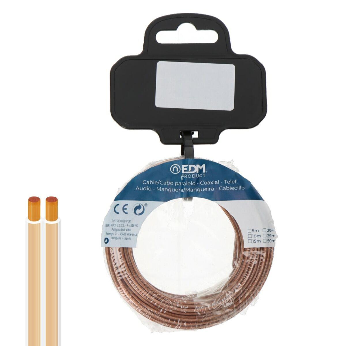 Edm Product Fladt Parallelt Kabel Gennemsigtig 75 Mm