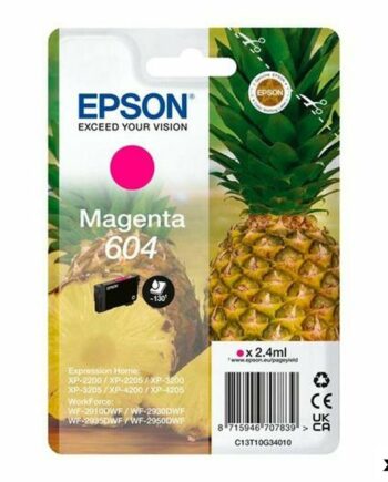 Epson 604 Blækpatron Sort   Magenta  Original  10 Stk