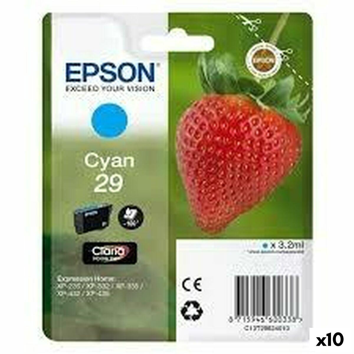 Epson 29 Cyan Original Blækpatron Pakke Med 10