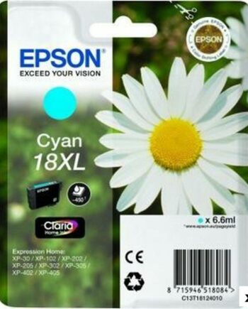 Epson 18  Cyan Original Blækpatron  10-pak