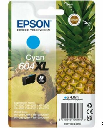 Epson 604  Cyan Original Blækpatron  10-pak  Til Xp-2200   Wf-2910dwf