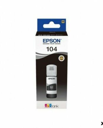 Epson 104 Genopfyldningsblæk Sort  70 Ml  Til Ecotank Et-2710 2711 2726 2815   Fl
