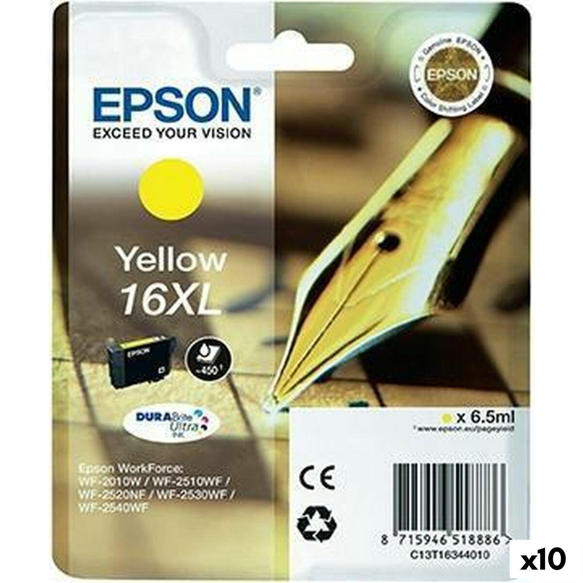 Epson 16 Gul Blækpatron Durabrite Ultra 10-pak