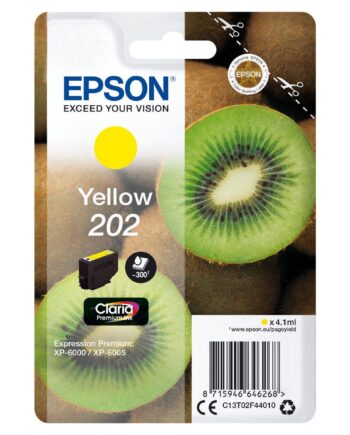 Epson 202 Gul Blækpatron Original  300 Sider