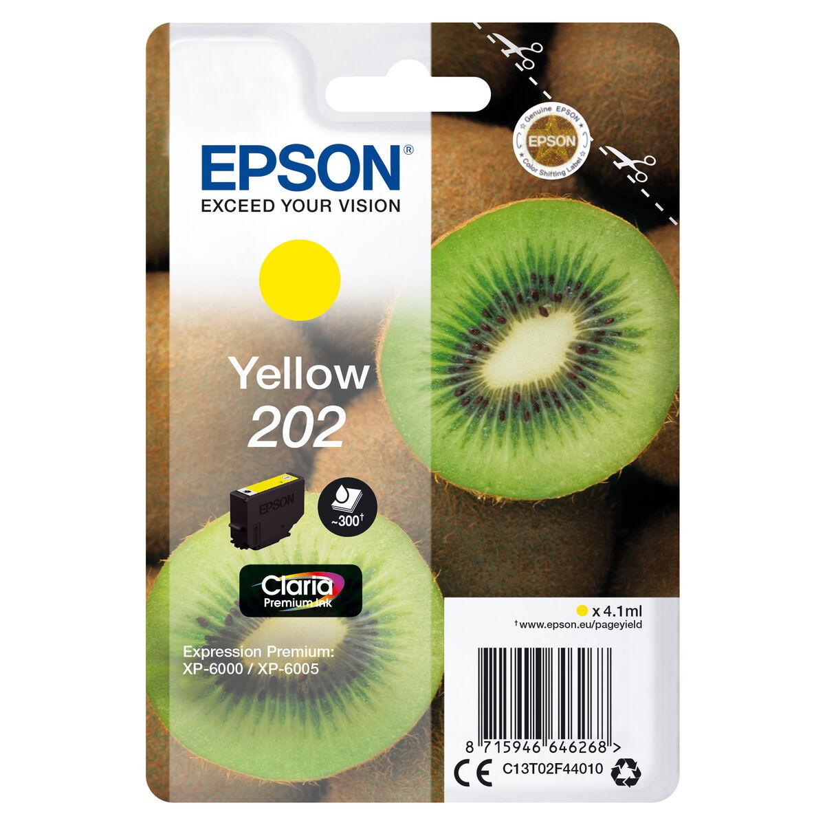 Epson 202 Gul Blækpatron Original 300 Sider