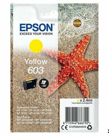 Epson 603 Gul Blækpatron Original  10-pak  Xp- Og Wf-serier