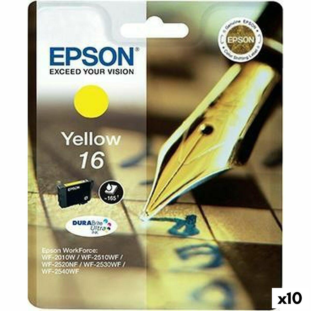 Epson 16 Gul Original Blækpatron Durabrite Ultra 10-pak