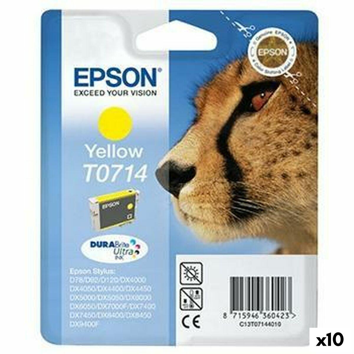 Epson Original Blækpatron Gul Pakke Med 10 Inkjet 55 Ml