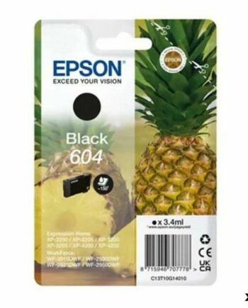 Epson 604 Sort Blækpatron Til Xp2200   Wf2910dwf  10-pak