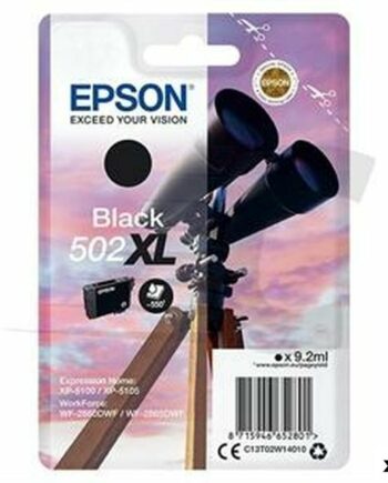 Epson 502  Sort Original Blækpatron  10-pak