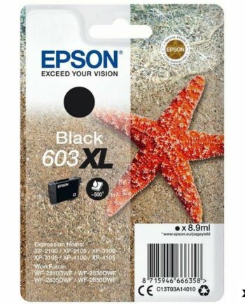 Epson 603   Sort Original Blækpatron  10-pak