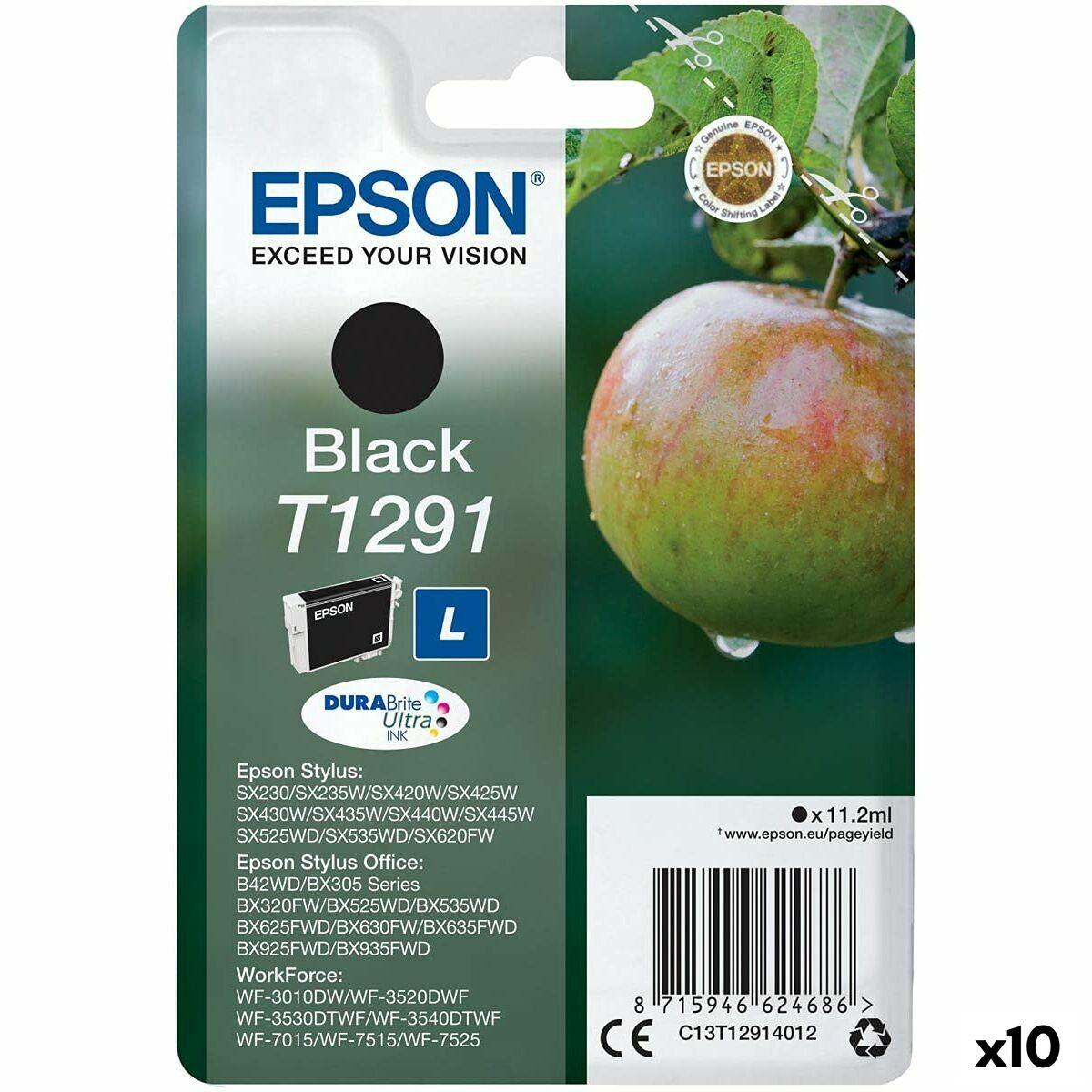 Epson T1291 Original Blækpatron Sort Pakke Med 10
