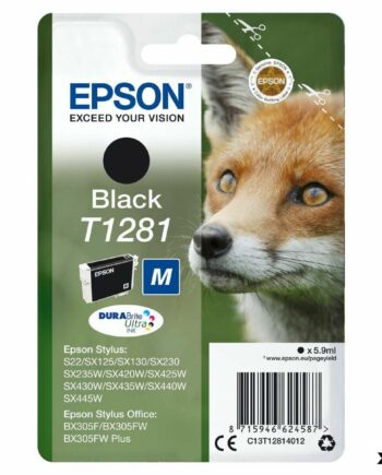 Epson T1281 Sort Blækpatron Original  10-pak  Til Stylus Office