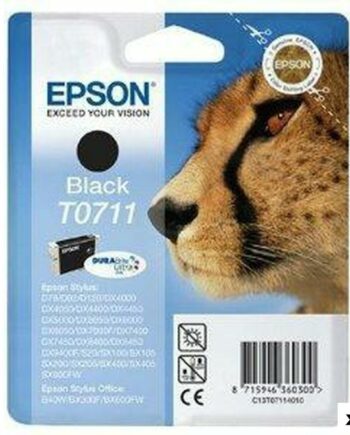 Epson T0711 Sort Original Blækpatron Pakke Med 10