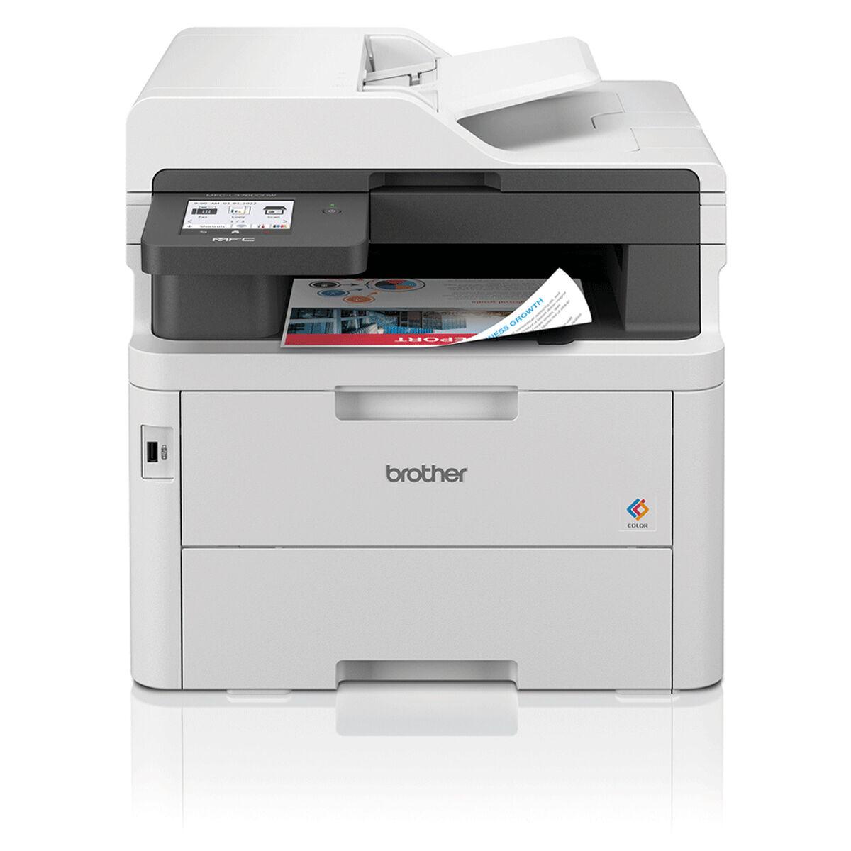 Farvelaser Multifunktionsprinter Brother Mfc-l3760cdw A4 Wifi Duplex