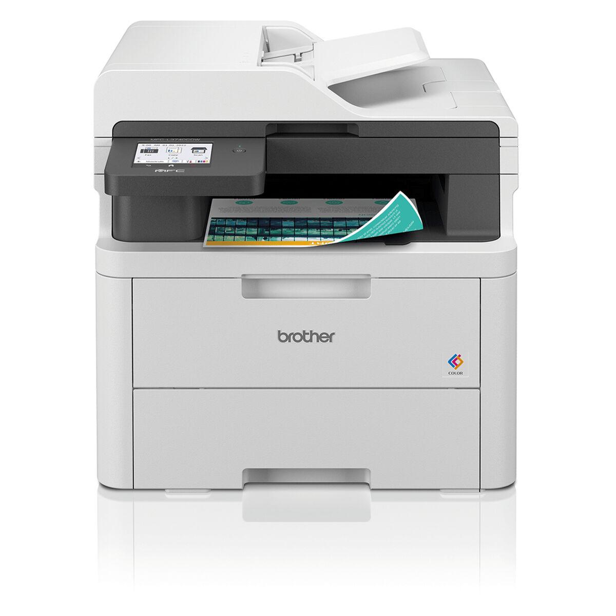 Farvelaser Multifunktionsprinter Brother Mfcl3740cdwre1 A4 Wifi