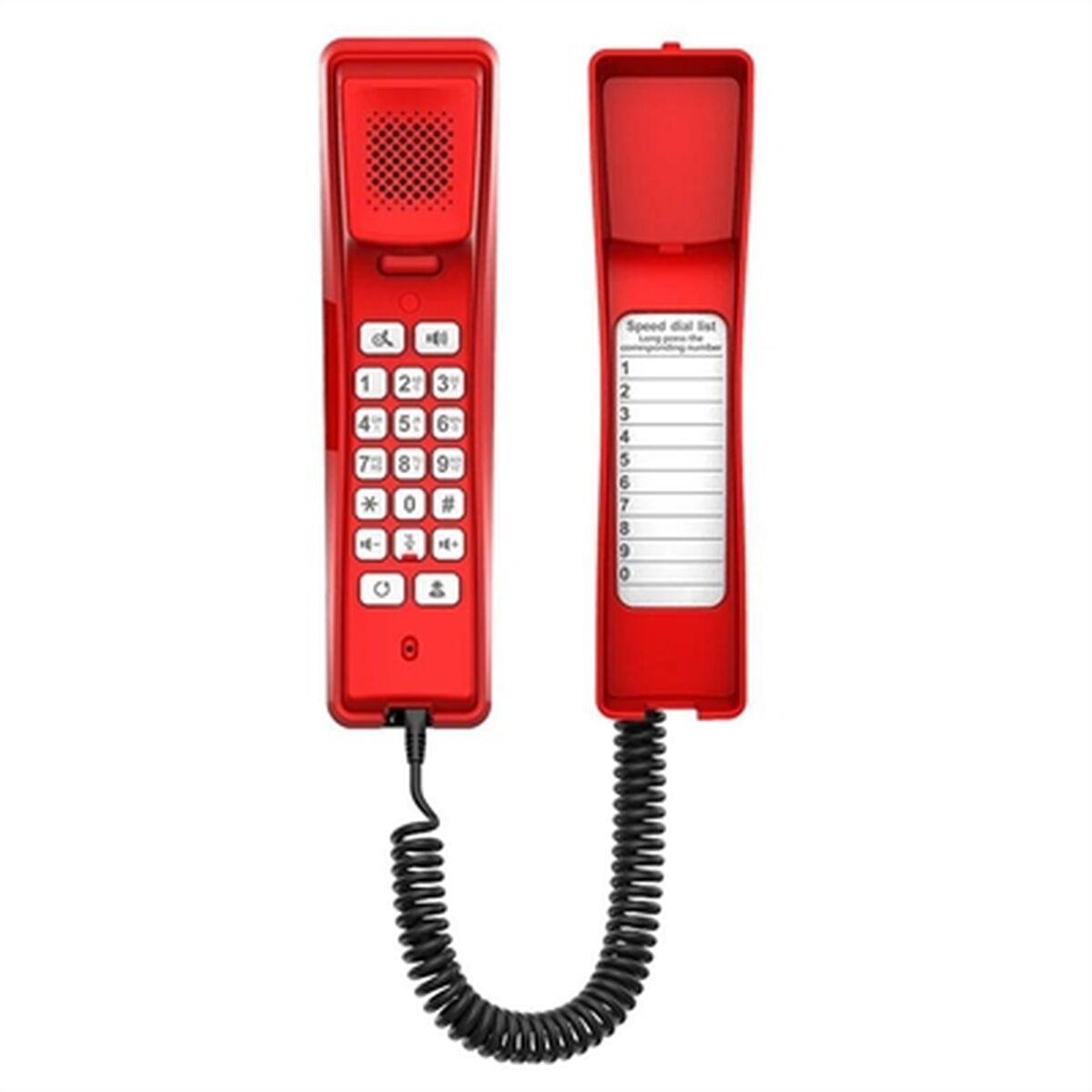 Fastnettelefon Fanvil H2u Rød Stationær Telefon