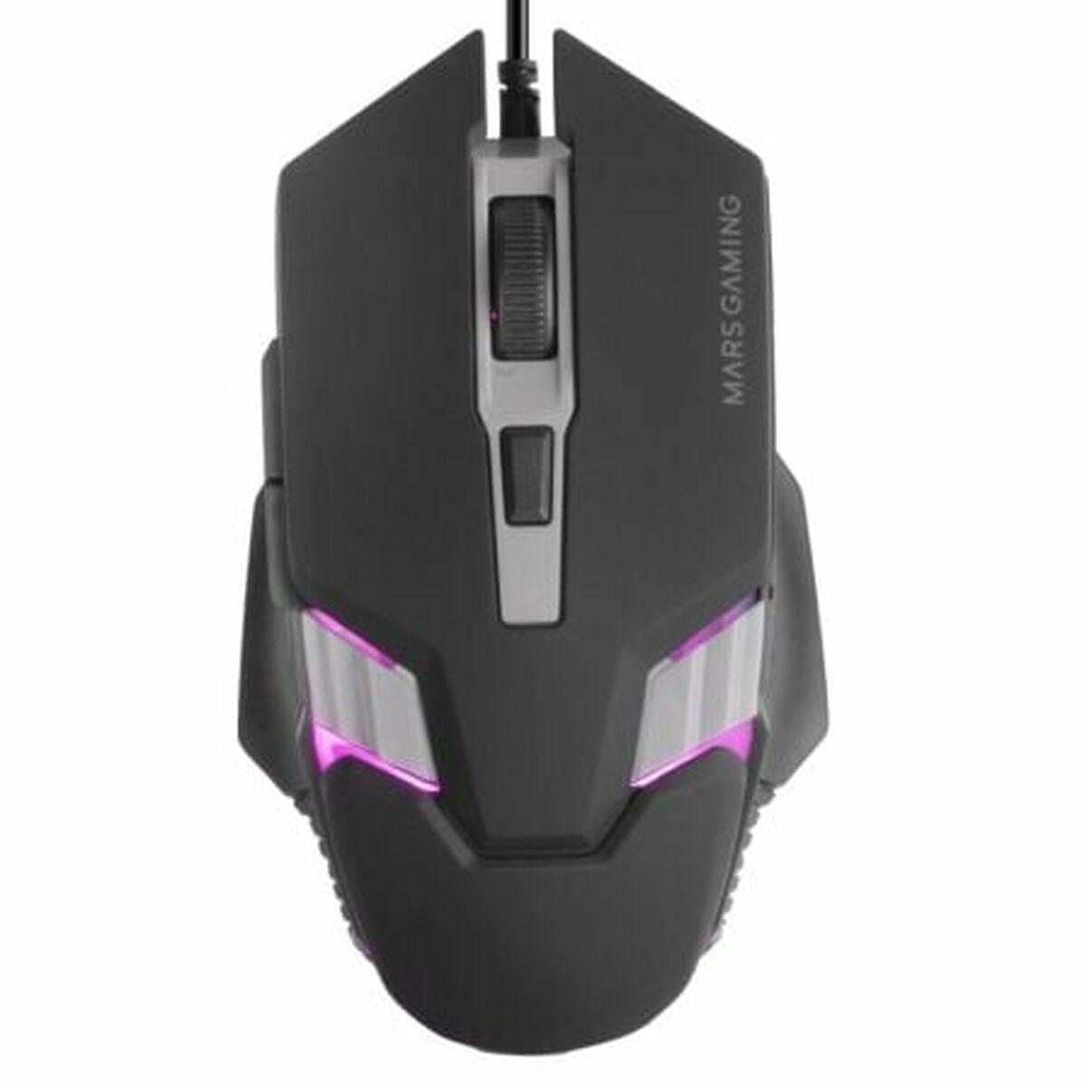 Gaming Mus Mars Gaming Mm024 Bk Sort Usb Knapper