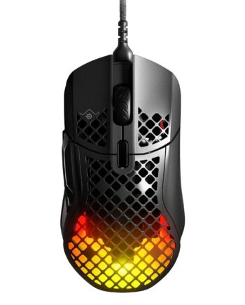 Gaming Mus Steelseries Aerox   Sort  Kablet Med Led-lys