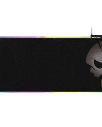 Gaming Musemåtte Med Rgb Spirit Of Gamer Darkskull  Stor  90 40 Cm  Sort Multifarvet
