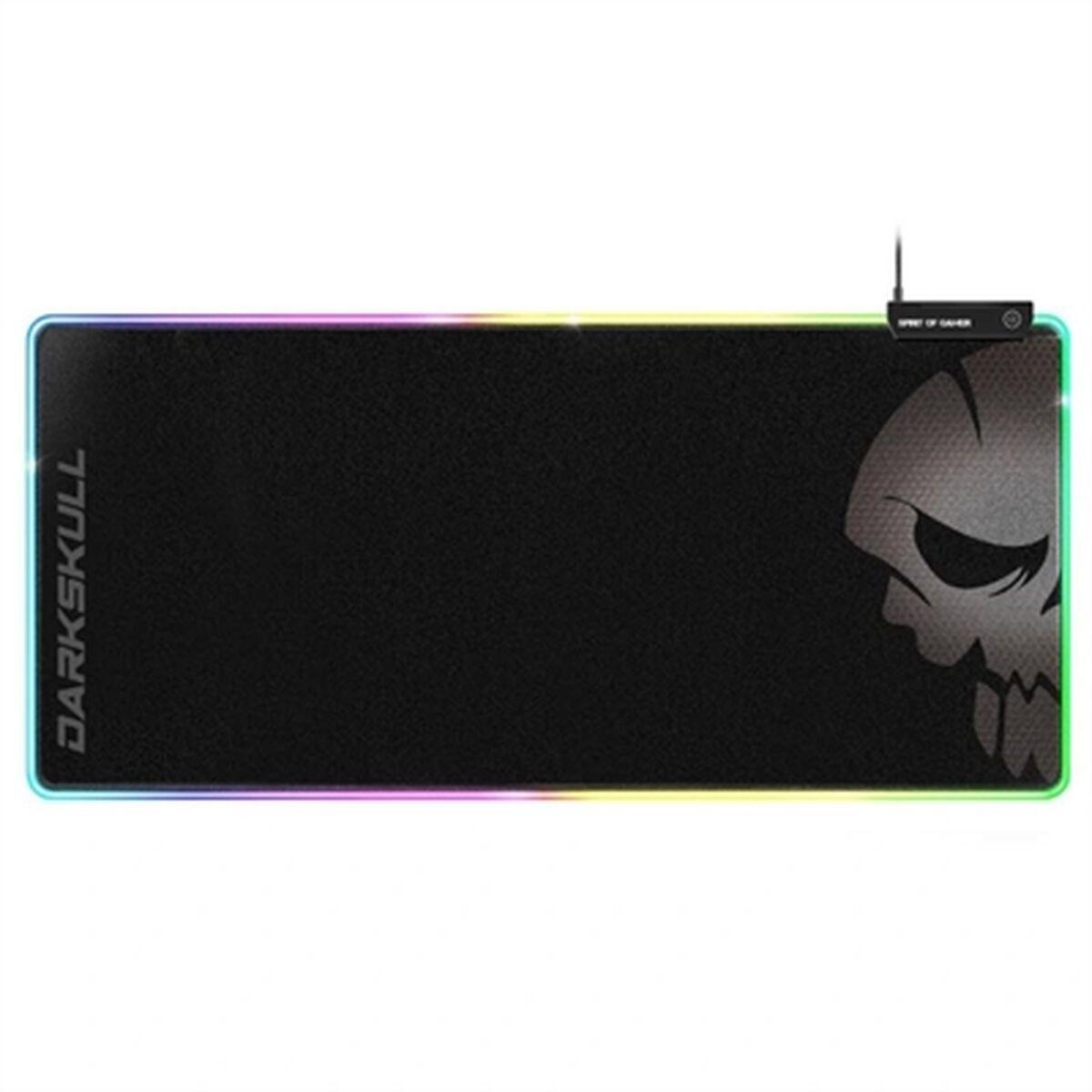 Gaming Musemåtte Med Rgb Spirit Of Gamer Darkskull Stor 90 40 Cm Sort Multifarvet