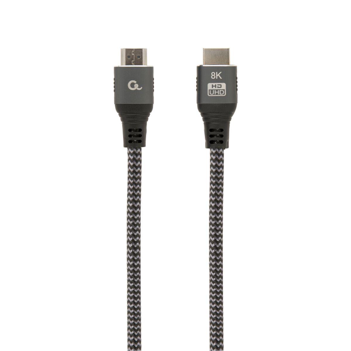 Gembird Hdmi-kabel 8k 60 Hz Med Ethernet Flettet Sort