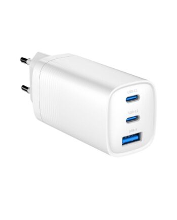 Gembird Vægoplader 65     -porte Usb-  Usb-   Hvid