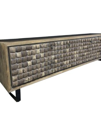 Hallbord Teak Og Kokosfiber  200   40   50 Cm