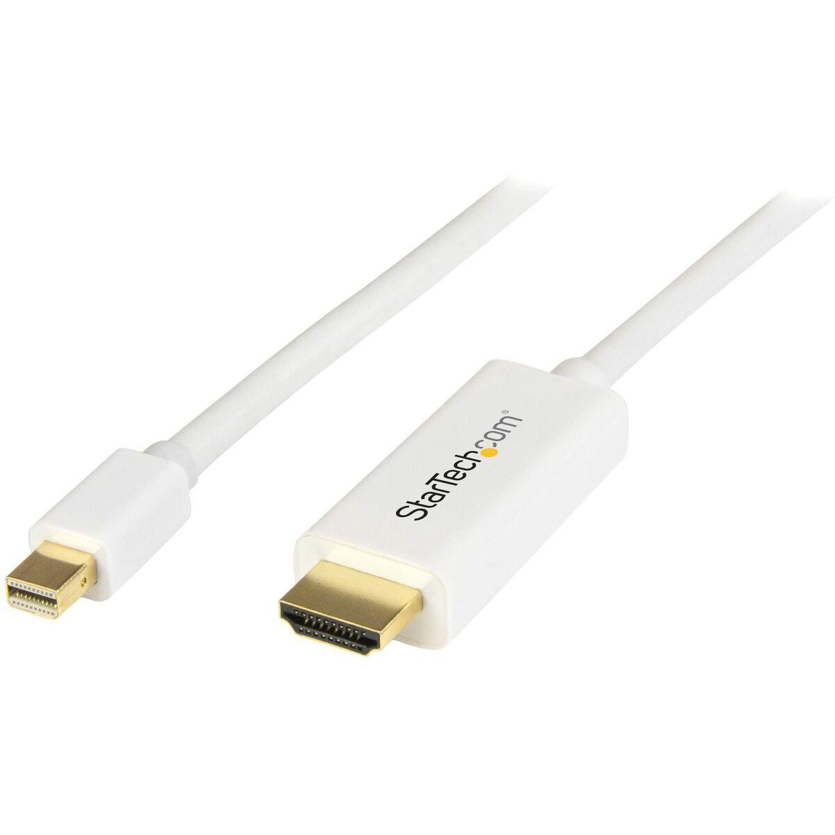 Hdmi Adapterkabel Startech Mini Displayport Til Hdmi Hvid