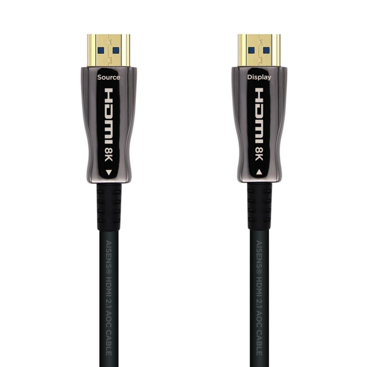 Hdmi-kabel 8k Aisens A153-0524 100 Sort