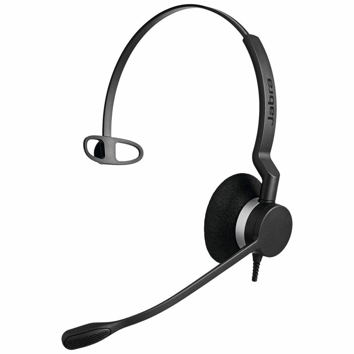Headset Med Mikrofon Jabra Monaural Støjreduktion Sort