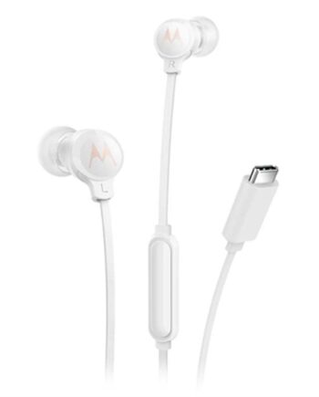 Høretelefoner In-ear Motorola Med Usb-  Hvid